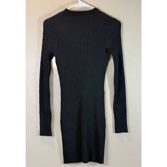 NWOT Jonathan Simkhai Tamera Metal Detail Long Sleeve Knit Mini Dress Small - Picture 5 of 11